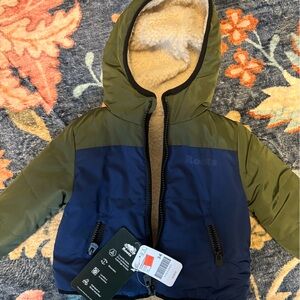 Roots Navy Blue Jacket with Black Accents